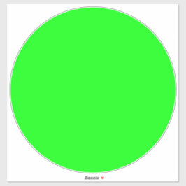 ネオンモダングリーンスクリーン明るい大きなフロアサークル シール