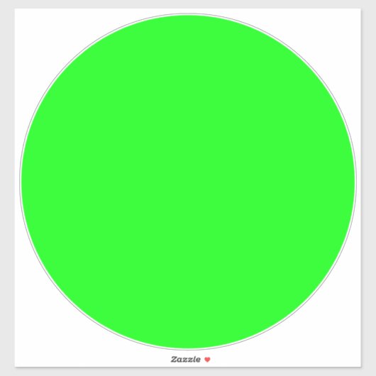 ネオンモダングリーンスクリーン明るい大きなフロアサークル シール (シート)
