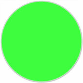 ネオンモダングリーンスクリーン明るい大きなフロアサークル シール (正面)