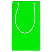 ネオンモダングリ明るい平無地のらなミニマル スモールペーパーバッグ (正面)