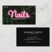 ネオンモダンネイルサロン 名刺 (正面/裏面)