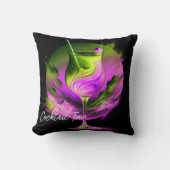 ネオンモダンパーティー時パーソナライズされた クッション (正面)