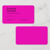ネオンモダンピンク色 名刺 (正面/裏面)