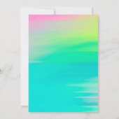 ネオンモダンブライトカラーブライダルシャワー 招待状 (裏面)