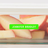 ネオンモダンボーイガールカスタム名パーソナライズされた ラベル (貼付)