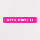 ネオンモダンボーイガールカスタム名パーソナライズされた ラベル (デザイン2)