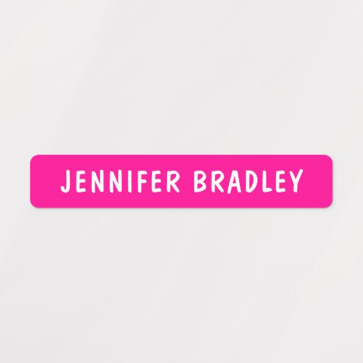 ネオンモダンボーイガールカスタム名パーソナライズされた ラベル (デザイン2)