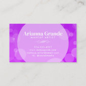 ネオンモダンメイクアップアーティスト名刺 名刺 (裏面)