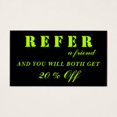 ネオンモダンライムブラック紹介カード (正面)