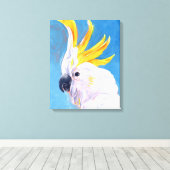 ネオンモホーク – コカトゥー キャンバスプリント (インサイチュ (ウッドフロア))