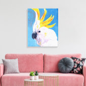 ネオンモホーク – コカトゥー キャンバスプリント (インサイチュ (リビング))