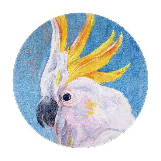 ネオンモホーク-コッカトゥー カッティングボード (正面)