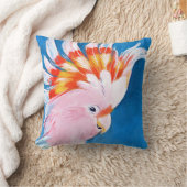 ネオンモホーク – ピンクコッカトゥー クッション (ブランケット)