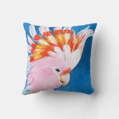 ネオンモホーク – ピンクコッカトゥー クッション (裏面)
