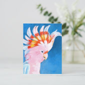 ネオンモホーク-ピンクコッカトゥー ポストカード (スタンド正面)