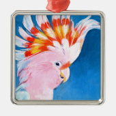 ネオンモホーク – ピンクコッカトゥー メタルオーナメント (正面)