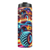 ネオンモンスタートラックレーシングフレイムスリル タンブラー (正面)