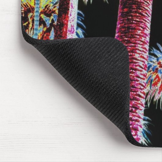 ネオンヤシの木のマウスパッドの芸術を夢を見るカリフォルニア マウスパッド (コーナー)