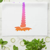 ネオンヤシの木の熱帯夏のカラフル キッチンタオル (折り畳み)