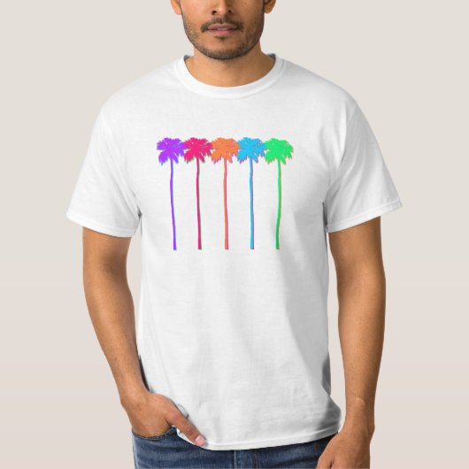 ネオンヤシの木 Tシャツ (正面)