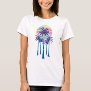 ネオンヤシの木 Tシャツ
