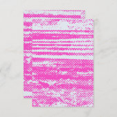 ネオンユニークハーフトーグランジン空白の招待状カード 招待状 (正面/裏面)