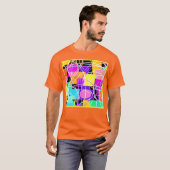 ネオンユニークパタカラフルンアート Tシャツ (正面フル)