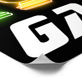 ネオンライツゲーマーチェス駒チェスキング ポスター (角)