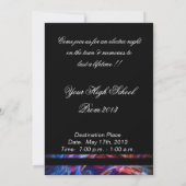 ネオンライツハイスクールプロムパーティの招待状 招待状 (裏面)