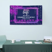 ネオンライツパームビーチナイトパーティー誕生日 横断幕 (トレードショー)