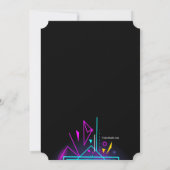 ネオンライツフォト招待状 招待状 (裏面)