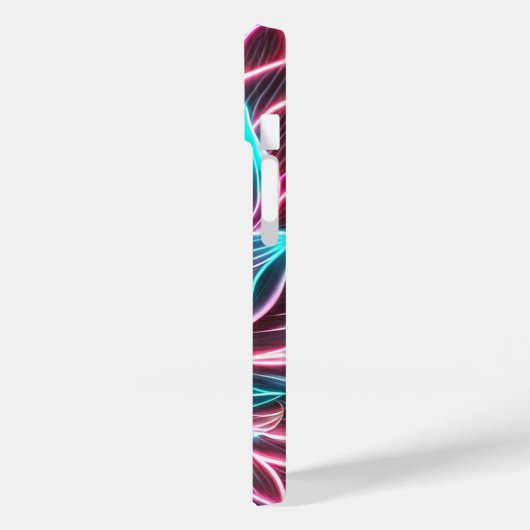 ネオンライツロータスフラワーアクワーニング霊気魔法 Case-Mate iPhoneケース (裏面 / 左)