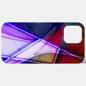 ネオンライトで色の付いた錆びた幾何学的な形状 Case-Mate iPhoneケース (裏面 (横))