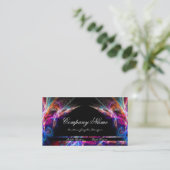 ネオンライトのグラフィックデザイナーの名刺d3 名刺 (スタンド正面)