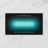 ネオンライトの印のスタイルカバー 名刺 (正面)