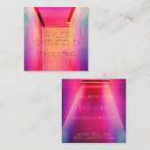 ネオンライトの名刺 スクエア名刺 (正面/裏面)