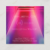 ネオンライトの名刺 スクエア名刺 (裏面)