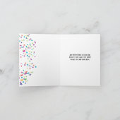 ネオンライトの菓子16クラブパーティーのサンキューカード サンキューカード (内部)