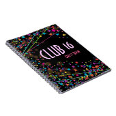 ネオンライトの菓子16クラブパーティーの来客名簿 ノートブック (右側)