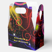 ネオンライトらせん状スターバスト カラフル フェイバーボックス (オープン)