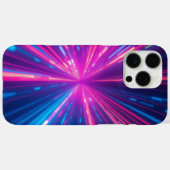 ネオンライトスピード未来的抽象芸術デジタルアート Case-Mate iPhoneケース (裏面 (横))