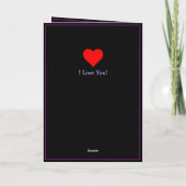 ネオンライトバレンタインハートと恋詩 カード (裏面)