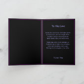 ネオンライトバレンタインハートと恋詩 カード (内部)