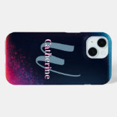 ネオンライトフレーム 名前入り Case-Mate iPhoneケース (裏面 (横))