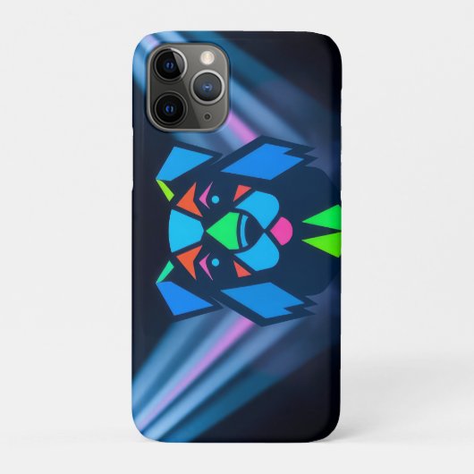 ネオンライトブルー犬 Case-Mate iPhoneケース (裏)