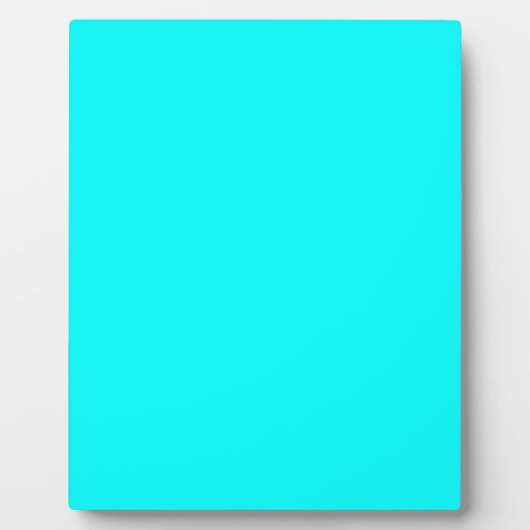 ネオンライトブルー00ffff フォトプラーク (正面)