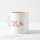 ネオンライト白熱［赤熱］光を放つの画層名ノベルティ ツートーンマグカップ (正面左)