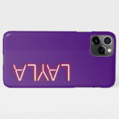 ネオンライト白熱［赤熱］光を放つの画層名ノベルティ iPhoneケース (裏面横)