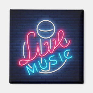 ネオンライブミュージックカーブワードアートワード文字アート マグネット