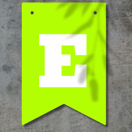 ネオンライムとホワイトの色 | オーダーメイド バンティングフラッグ